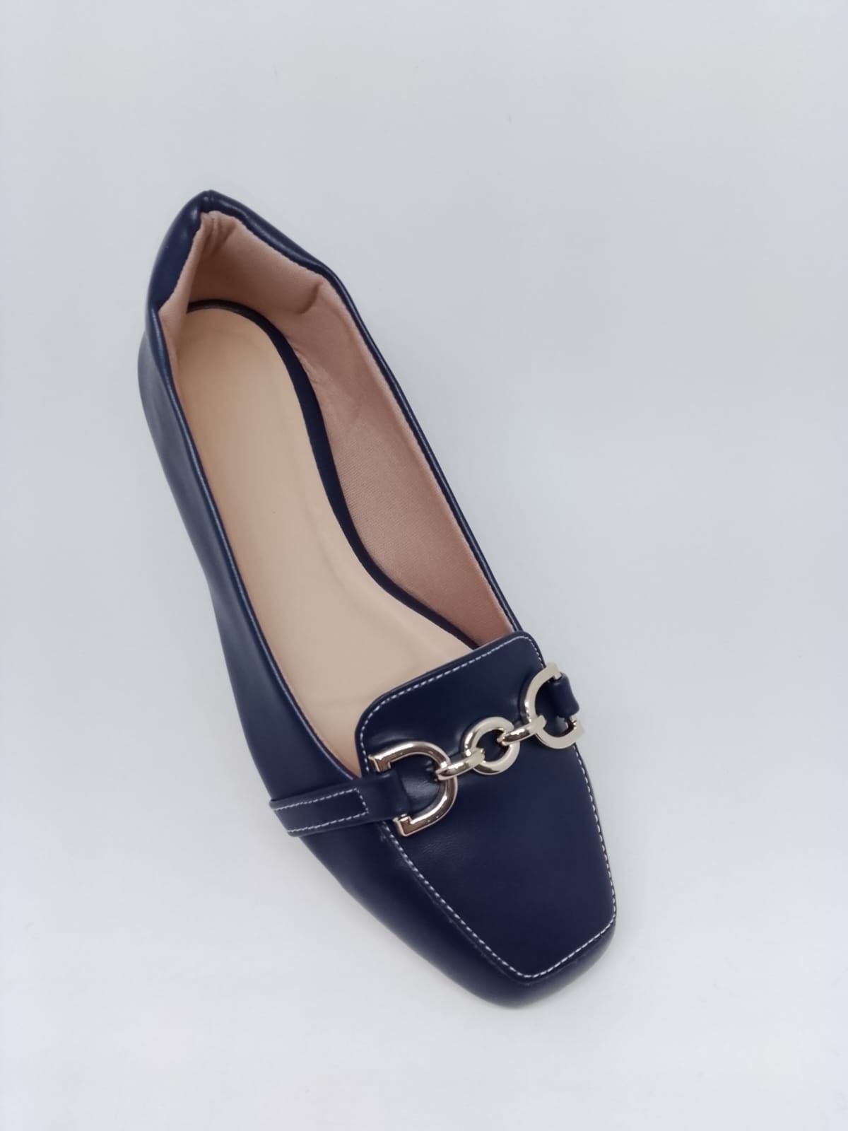 Sapatilha Mocassim Fosco Bico Quad. Enf. Fivela