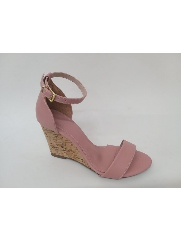 Sandalia Anabella Feminina Rosa Salto 7 cm