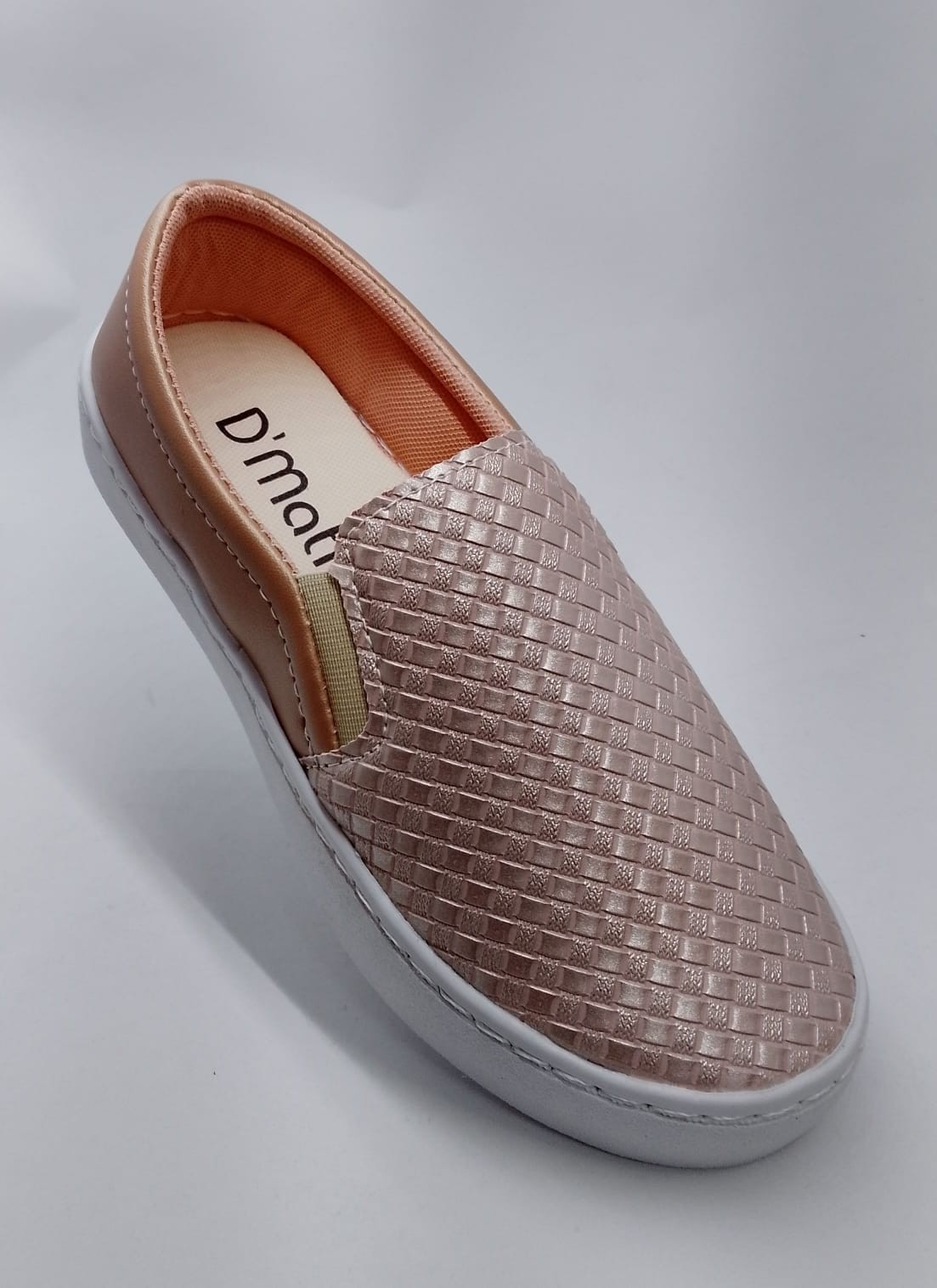 Tenis Feminino Slip On Rosê