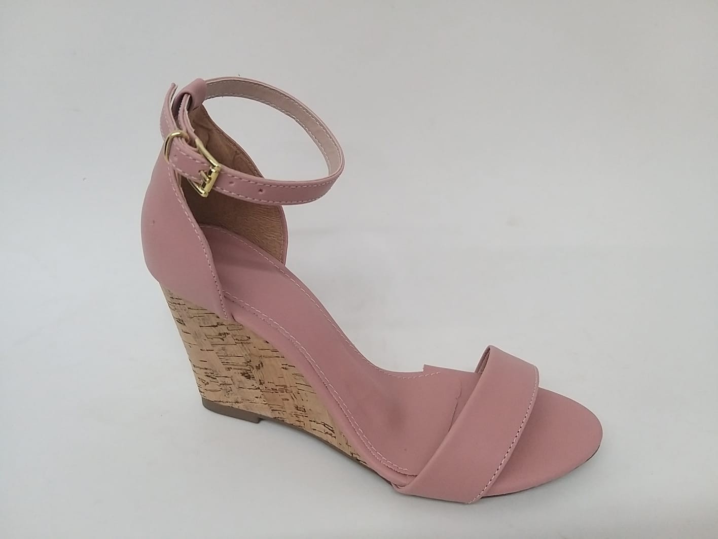 Sandalia Anabella Feminina Rosa Salto 7 cm